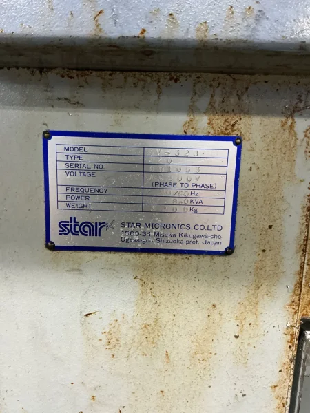 STAR MICRONICS CNC SWISS LATHE   -  SV-32J