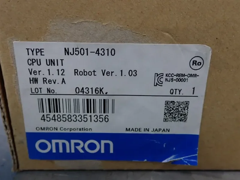 Omron  Cpu Unit  - Nj501-4310