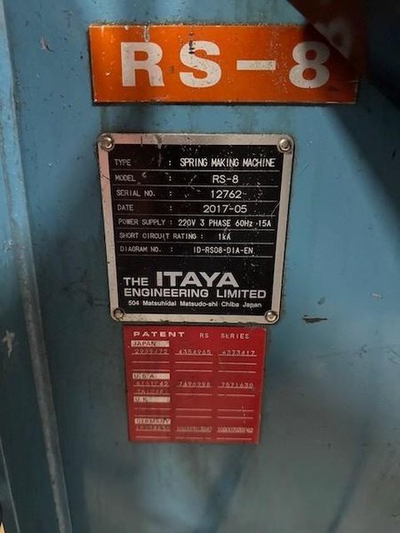 ITAYA #RS-8, COMPUTER CONTROLLED SPRING MAKING MACHINE