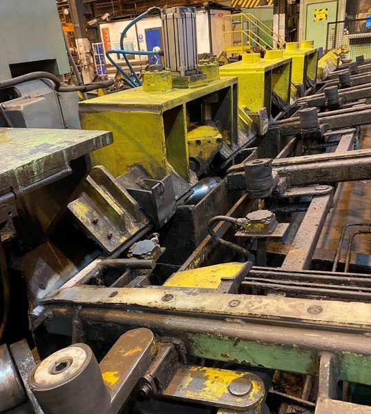 BULTMANN MODEL BWRPM 80-7 TWO ROLL STRAIGHTENING MACHINE WITH 2 72.5kw DIRVE MOTORS,
STOCK # 14494