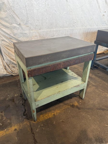 36" X 24" X 4" GRANITE SURFACE PLATE W/ STAND. STOCK #0542726