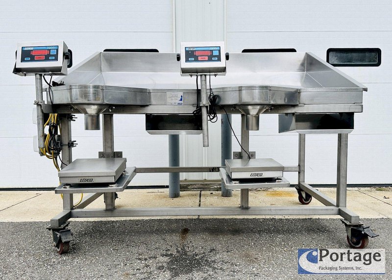 Heinzen Manufacturing  |  2720 Manual Produce Packing Table w/ Dual Scales