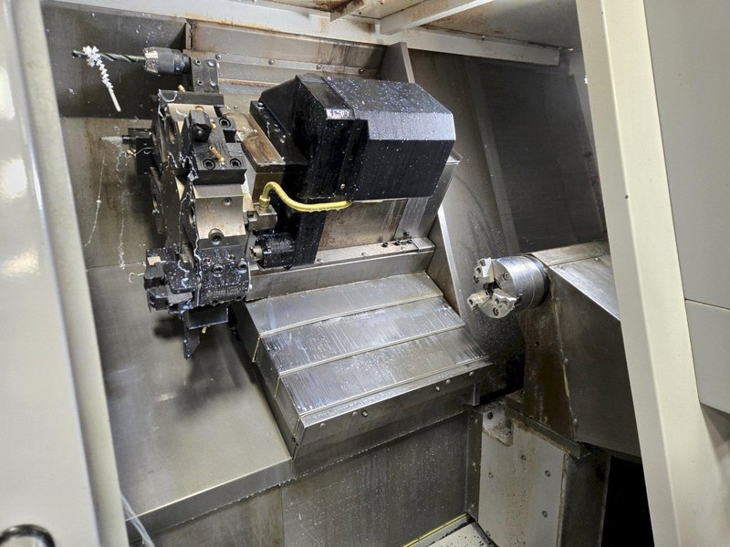 Haas TL-25 CNC Lathe, 2008 – Live Tooling, Sub Spindle, Servo Bar 300 Feeder