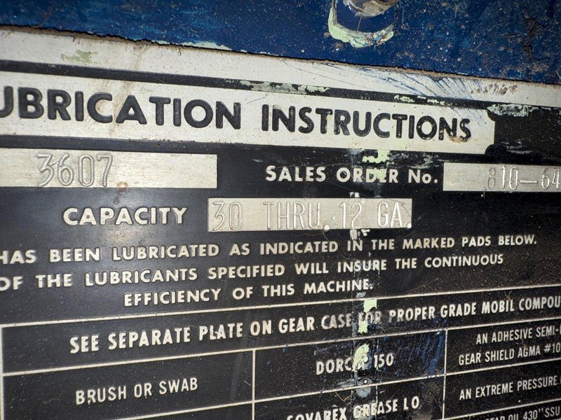 100 TON X 64" WIDE STAMCO MODEL #810-64 CUTOFF PRESS, WITH AIR CLUTCH: YOBRO #24793