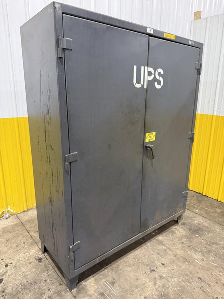 60" WIDE X 24" X 78" STRONGHOLD 2 DOOR HEAVY DUTY STORAGE CABINET: YOBRO #25389
