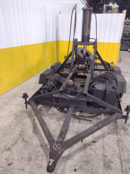 DRILCO PORTABLE HYDRAULIC PIPE STRAIGHTENER PRESS ON TRAILER: STOCK #21894