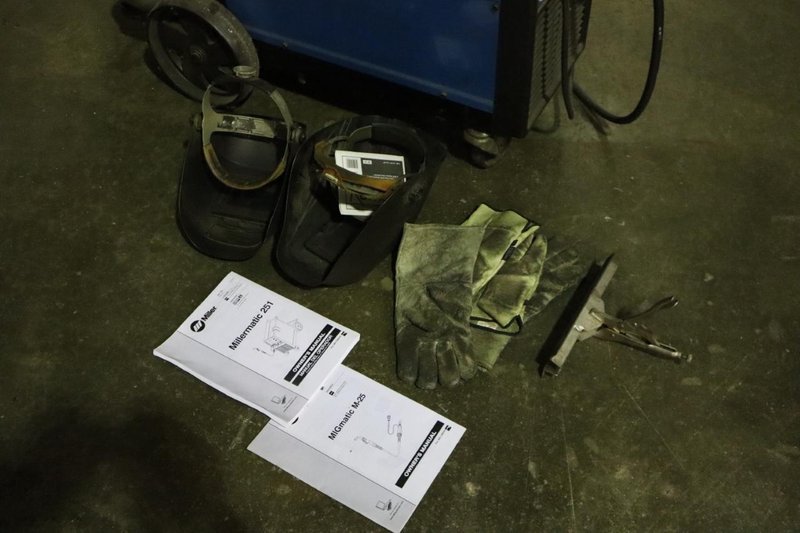Miller Millermatic 251 Mig Welder with Built in Wire Feed, Miller Torch and Cart- Auction Item