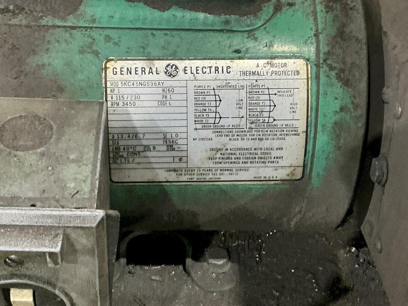 BURR KING MODEL #760 BELT SANDER &amp; CENTRAL MACHINERY MODEL #1024 DOUBLE END GRINDER ON COMMON BASE: YOBRO #24820