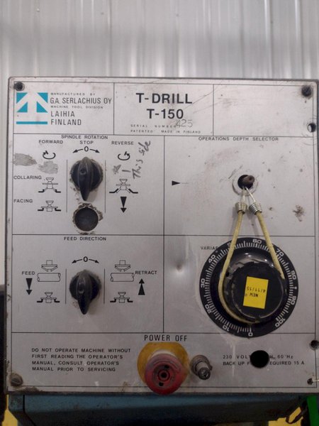 6-3/4" T-DRILL MODEL #T-150 PIPE COLLARING MACHINE: STOCK #15865