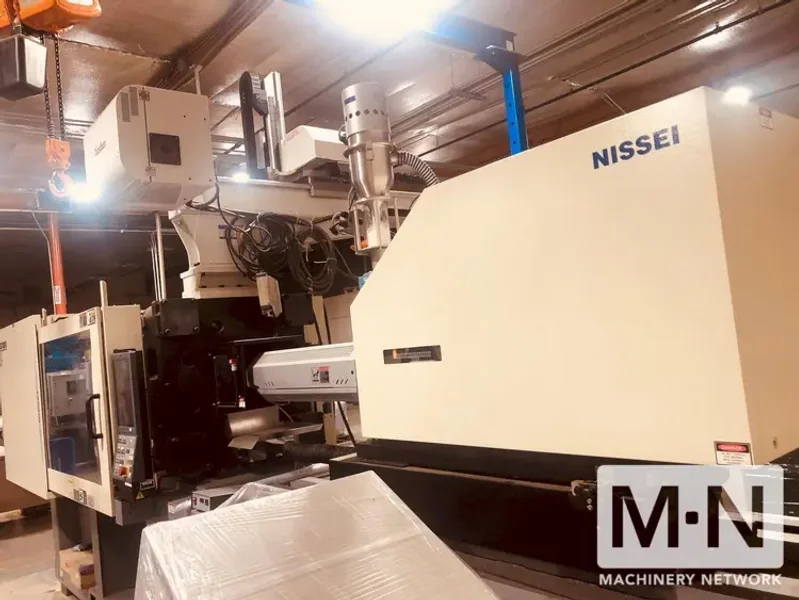 198 TON 5.5 OZ NISSEI NEX180III-25E ELECTRIC INJECTION MOLDING MACHINE, MFG 2016 LOW HOURS