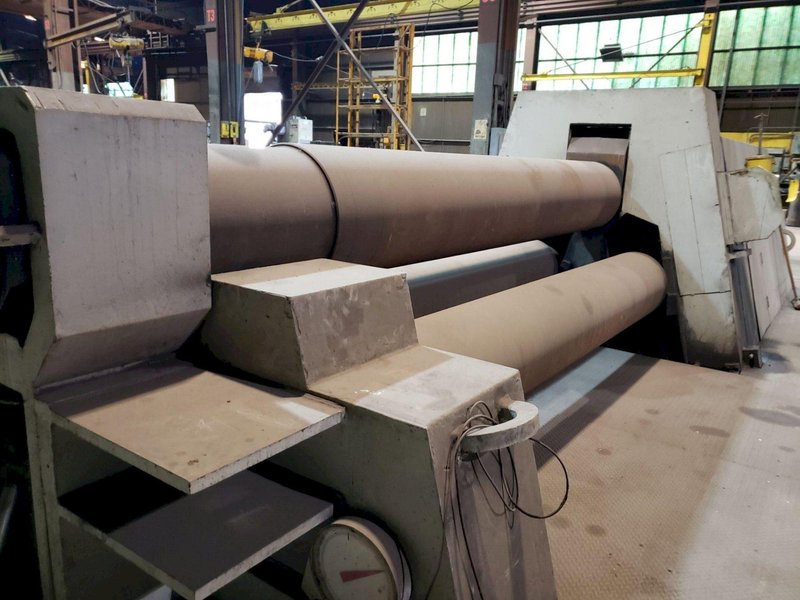 10' x 1.5" SERTOM RIMI 3016 HYDRAULIC PLATE BENDING ROLL: STOCK #13986