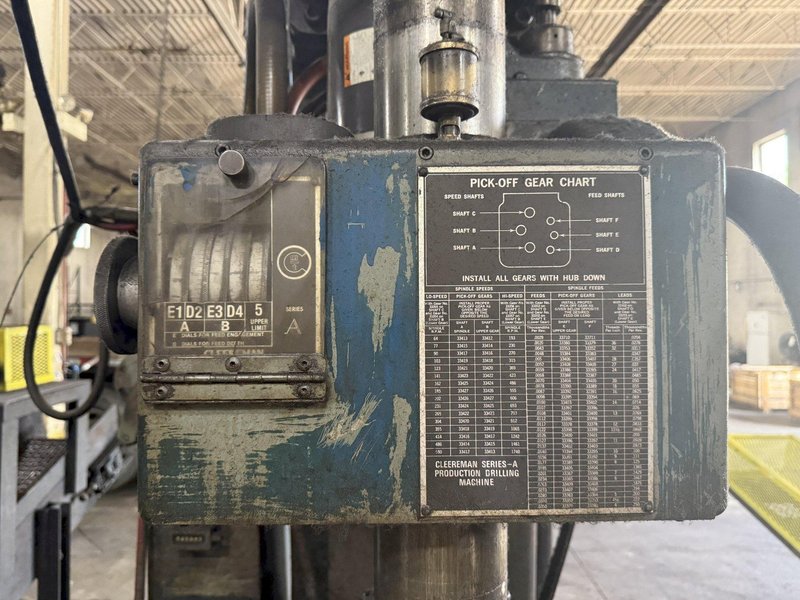 24&quot; CLEERMAN SERIES-A PRODUCTION FEED SPINDLE DRILL: STOCK #23671