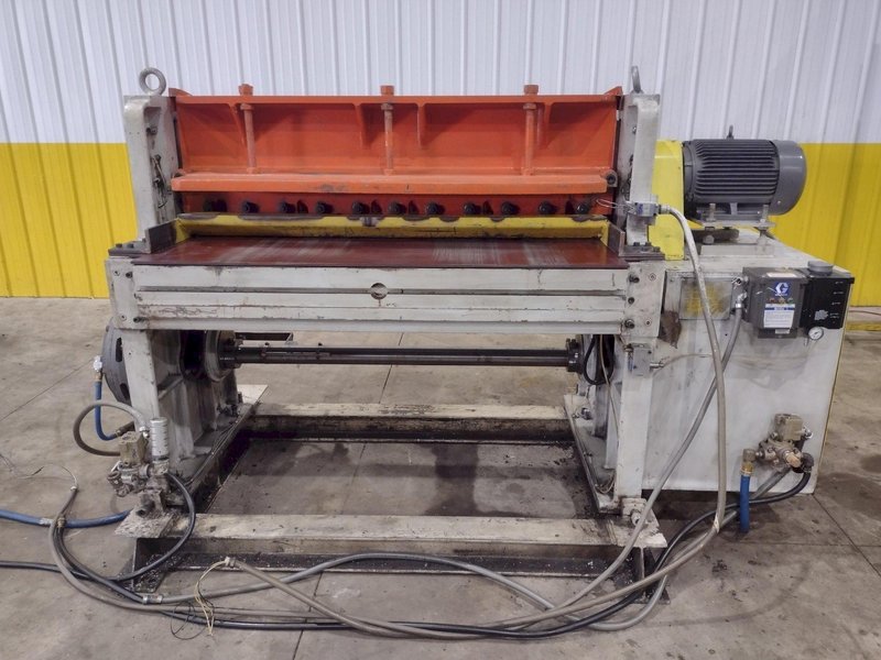 52" X 14 GA WYSONG MODEL #1252-HS BOWTIE BLADE HIGH SPEED CUT TO LENGTH LINE MECHANICAL SHEAR: STOCK #22751