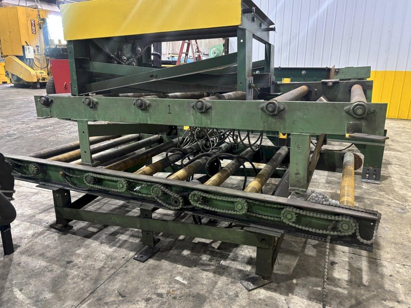 100&#039; X 54&quot; WIDE PEDDINGHAUS POWERED ROLLER CONVEYOR: STOCK #23102