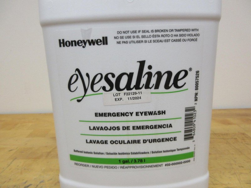 Honeywell Eye Saline 11 1-Gallons Total- Auction Item