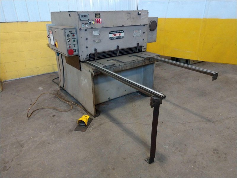 40" X 1/4" GATTI MODEL #1050 MECHANICAL POWER SHEAR: STOCK #11912