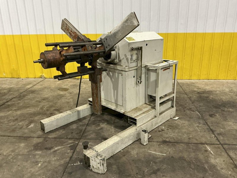 6,000 LB X 12" W DURANT MODEL #MD601 MOTORIZED COIL REEL UNCOILER: YOBRO #24810