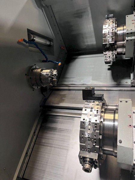 Accuway UZ-2000T2Y CNC Lathe – Y Axis Twin Spindle Twin Turret