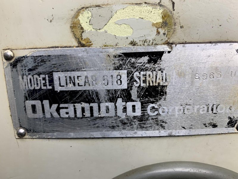 Okamoto Linear Model 618 6"X 18" Surface Grinder