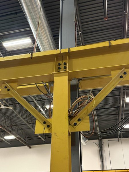 5 TON X 21' X 90' X 13' OMH SINGLE GIRDER OVERHEAD CRANE &amp; RUNWAY SYSTEM: YOBRO #26274