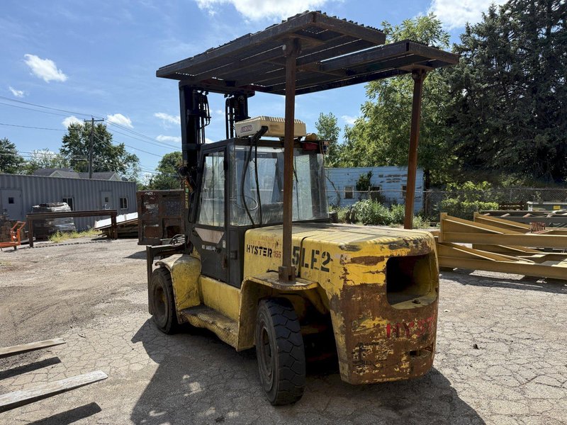 15,500 LBS HYSTER MODEL #H155 XL2 YARD FORKLIFT: STOCK #23610