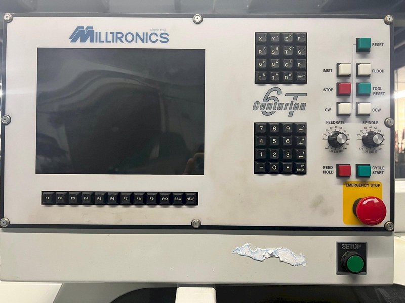 USED MILLTRONICS 14&quot; X 40&quot; ML-14 2-AXIS CNC LATHE, Stock# 11083, Year: 2002
