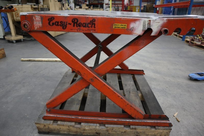 Easy Reach Scissor Lift Table, 40&quot; x 42&quot; Surface, 4,000 Lb Capacity- Auction Item