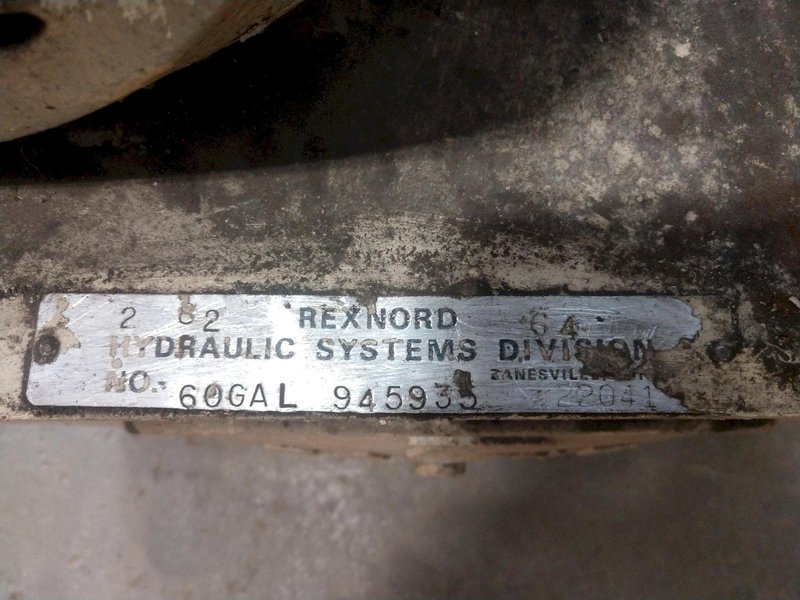20 HP OILGEAR / RELIANCE MODEL #PVW2SLSAYCNNN PUMP &amp; HYDRAULIC POWER UNIT: STOCK #14981