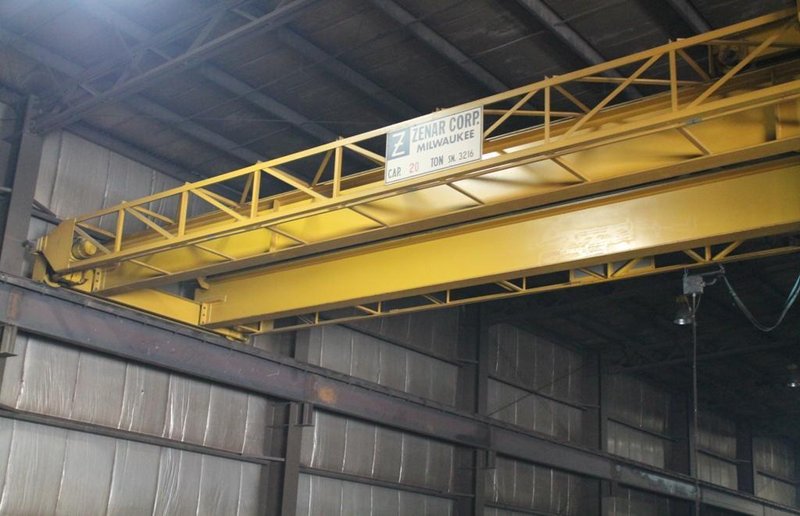 20 TON X 45'10' ZENAR OVERHEAD BRIDGE CRANE: STOCK #63568