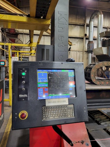 2008 KINETIC CNC PLASMA TABLE WITH 2X HYPERTHERM HPR260 POWER UNITS : YOBRO 25130