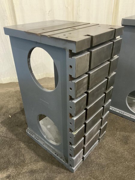 1 PAIR OF 48" X 24" GIDDING &amp; LEWIS T-SLOTTED ANGLE PLATES: STOCK #80896