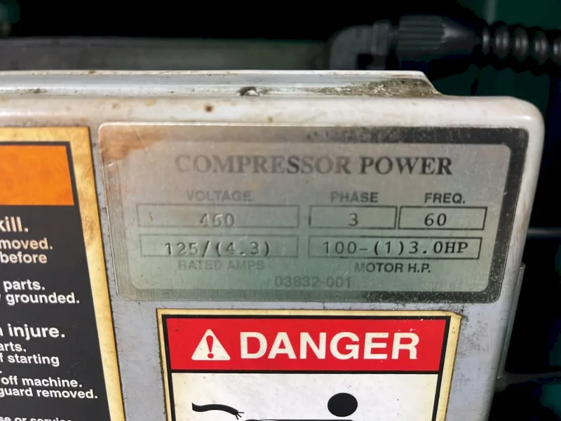 SULLIVAN PALATEK 125 HP AIR COMPRESSOR   -  100UDVFD /07711-021