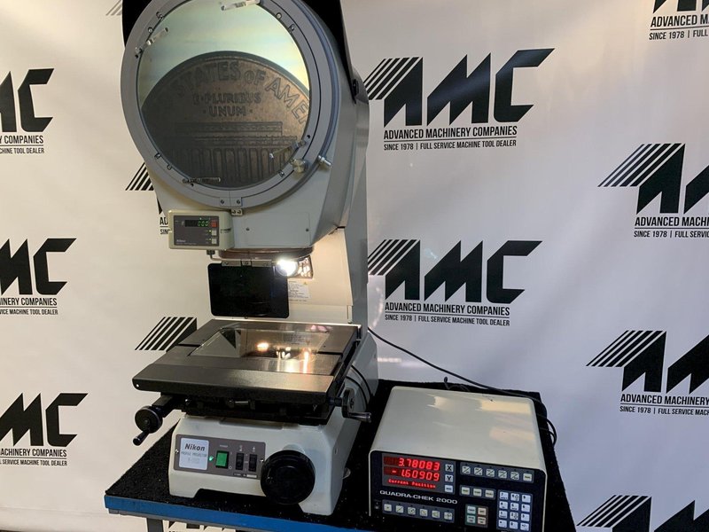 12" NIKON Model V-12BD Bench Top Vertical Beam Optical Comparator.
