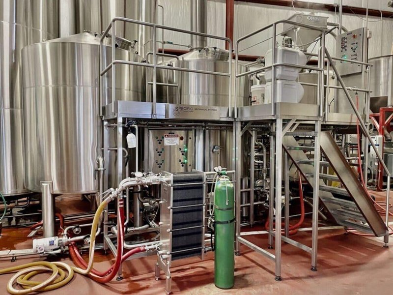 Specific Mechanical 40 BBL Brewhouse – 3-Vessel Steam-Fired System – 2015