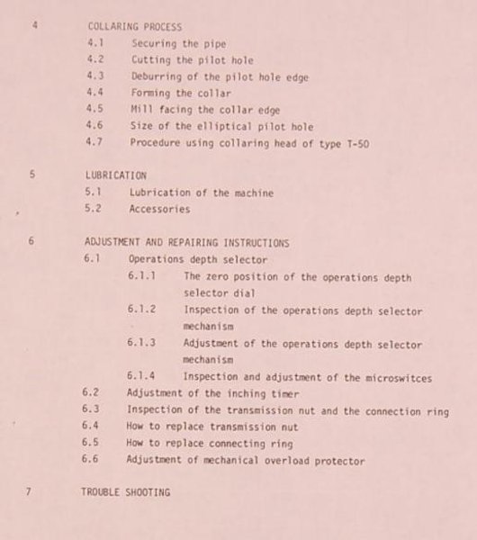 6-3/4" T-DRILL MODEL #T-150 PIPE COLLARING MACHINE: STOCK #15865