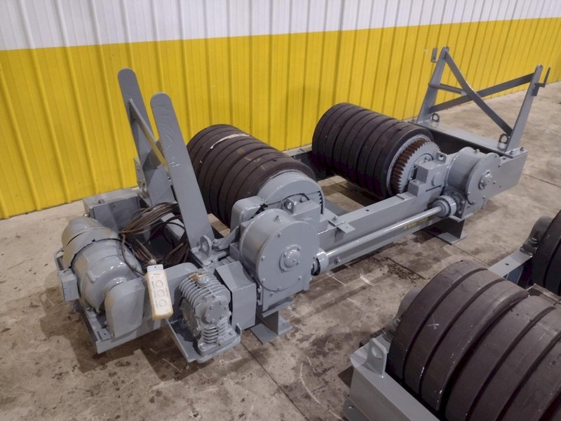 120 TON (240,000 LBS) RANSOME PANDJIRIS POWERED TANK TURNING ROLLS, POWER &amp; IDLER: STOCK #23143