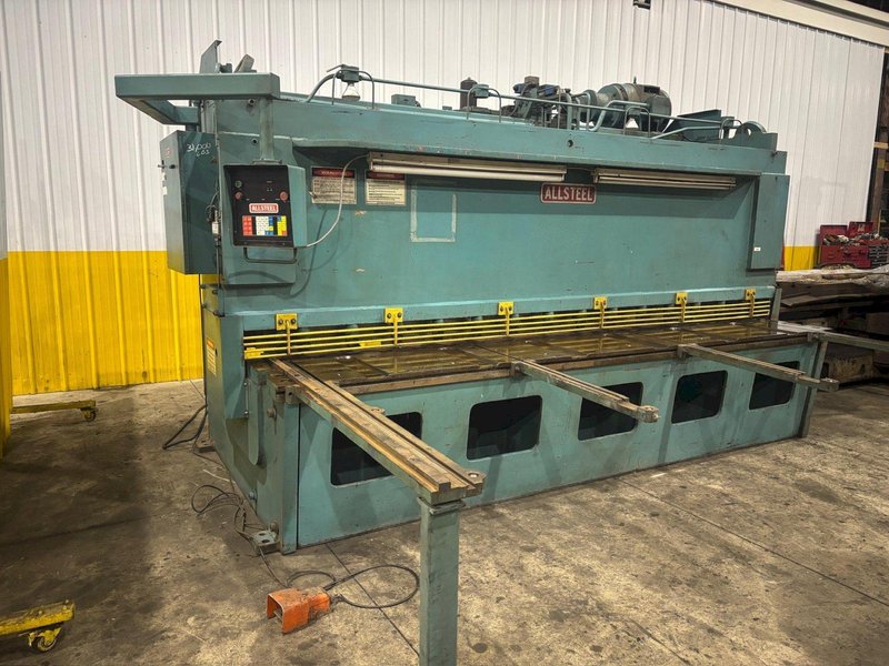 12' X 3/8" ALLSTEEL MODEL #3/8-12 HYDRAULIC POWER SHEAR WITH BACK GAUGE: YOBRO #24250