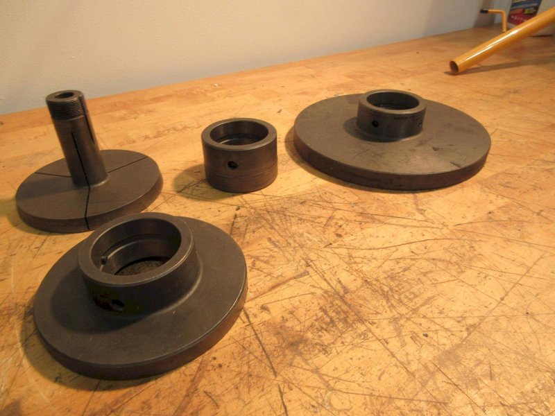 Hardinge 2" &amp; 5" Step Chuck Closer w/ Hardinge 9-7/8" Face Plate &amp; 5" Emergency Collet- Auction Item