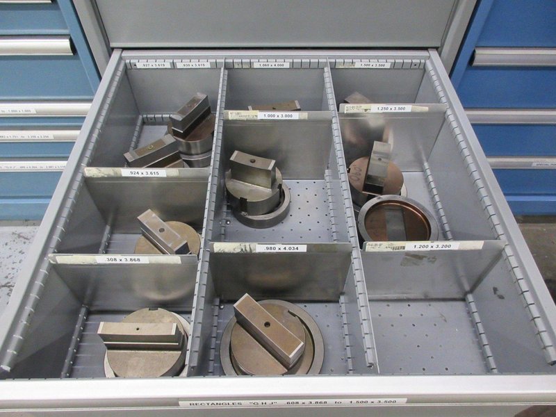 Lista Cabinet with 8 Drawers and Contents 112 Style and Marathon 112  Special Punches for CNC Turret Punch- Auction Item