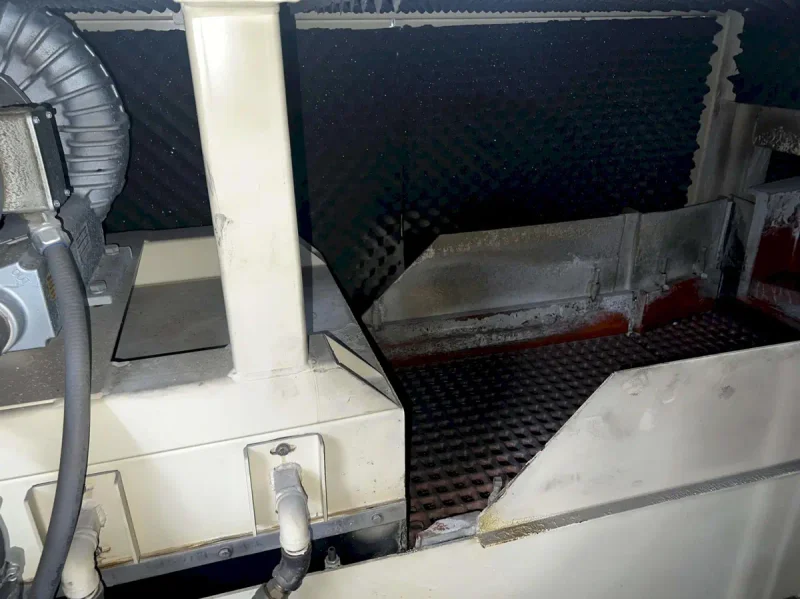 USED ALMCO MODEL V-14120 CONTINUOUS THRU-FEED VIBRATORY FINISHING SYSTEM, Year: 2022