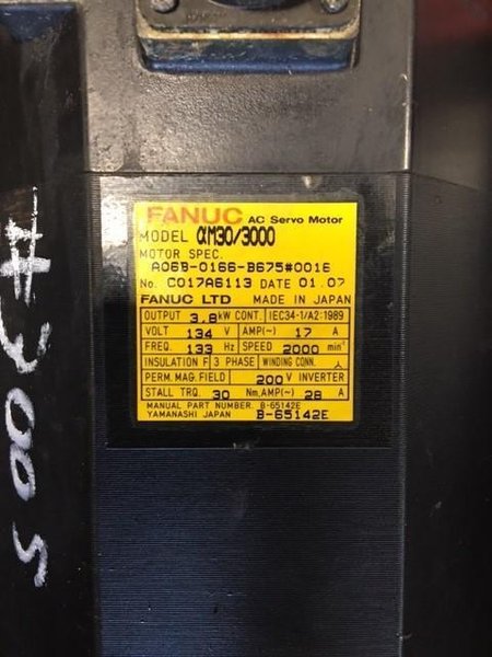 FAMUC AC SERVO MOTOR STOCK #3005