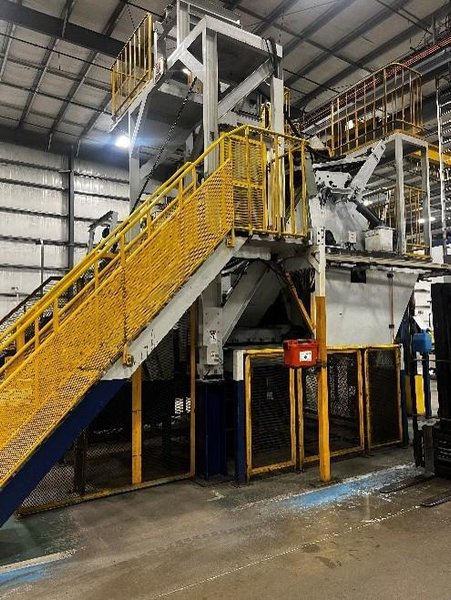 SINTO #CNC-II, DRUM TUMBLING TYPE BLASTING MACHINE