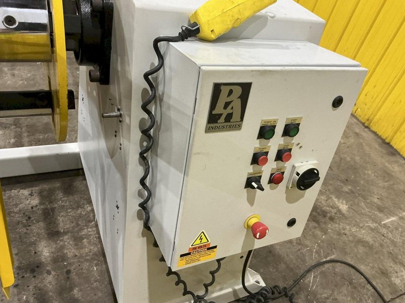 4,500 LB X 24" PA INDUSTRIES MODEL #SRA4524 MOTORIZED UNCOILER COIL REEL : YOBRO #25103