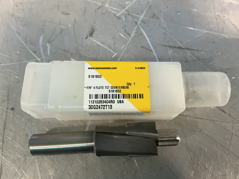 KENNAMETAL CARBIDE CUTTING TOOLS, TCT COUNTERBORES  -  5898707 / 5008219 / 5181602