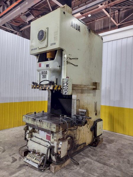 220 TON AIDA MODEL #NC1-200(2) GAP FRAME PRESS, WITH 9.84&quot; STROKE: STOCK #22203