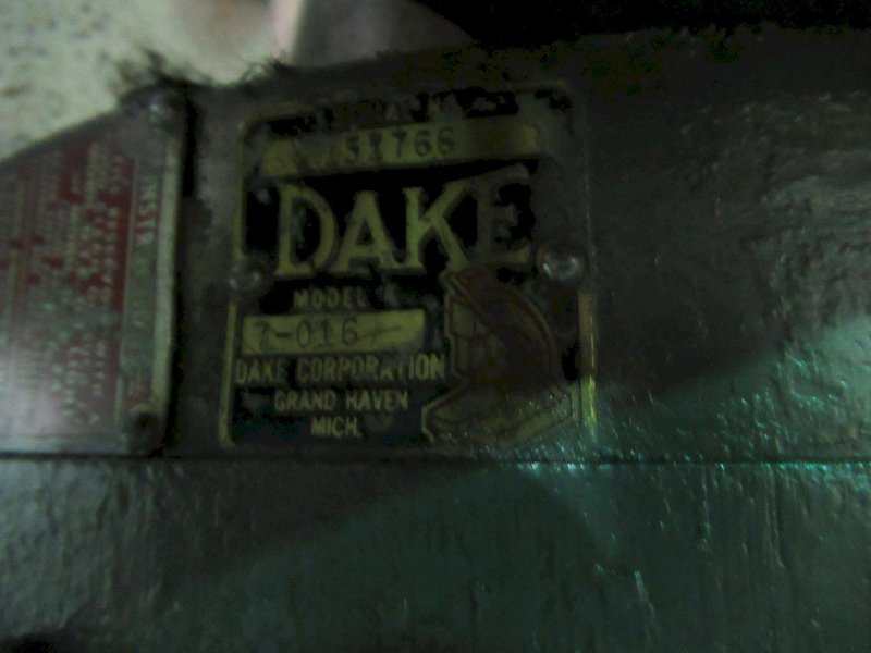 Dake 7-105 75 Ton Hand Operated Hydraulic H-Frame Press- Auction Item