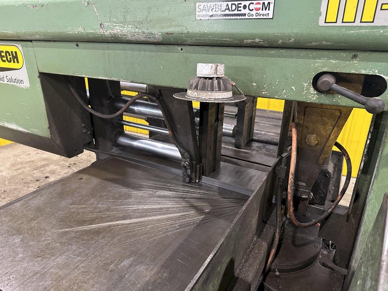 16" x 16" HYD-MECH MODEL #M-16A FULLY AUTOMATIC HORIZONTAL BANDSAW WITH POWER MITRE SWIVEL: STOCK #23105
