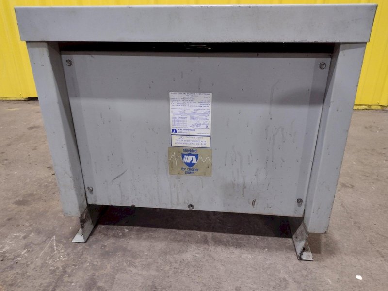 30 KVA ACME 480 TO 240/120 VOLT GENERAL PURPOSE 3 PHASE ELECTRIC TRANSFORMER: STOCK #19440