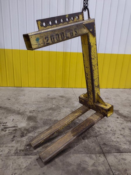 2,000 LB x 42&quot; x 48&quot; NATIONAL IND PALLET LIFTER CRANE ATTACHEMENT: STOCK #22369