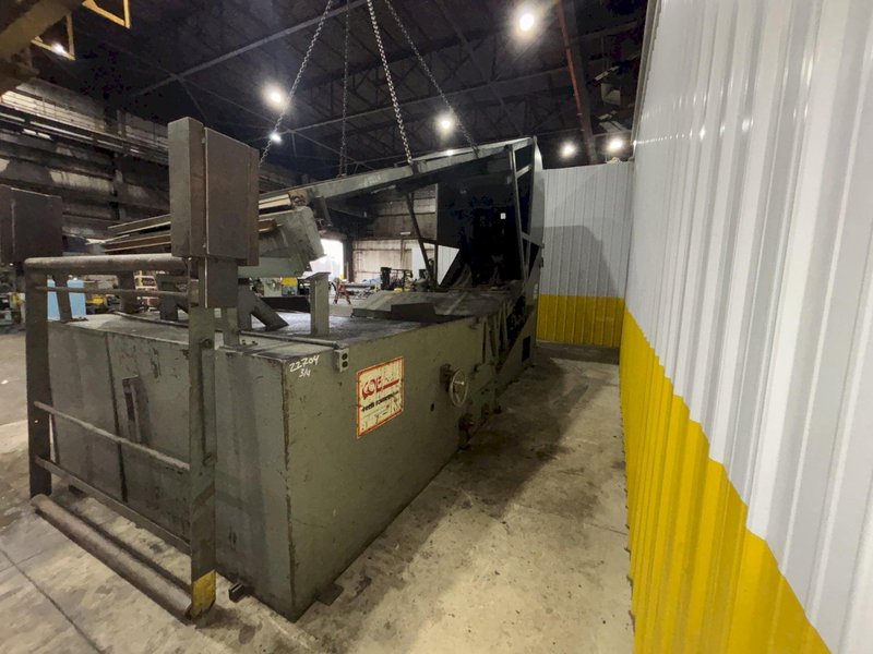 72" X .200" X 20,000 LBS COE PRESS SPACE SAVER COIL CRADLE STRAIGHTENER COMBINATION UNCOILER, 48" X 1/4": STOCK #22704